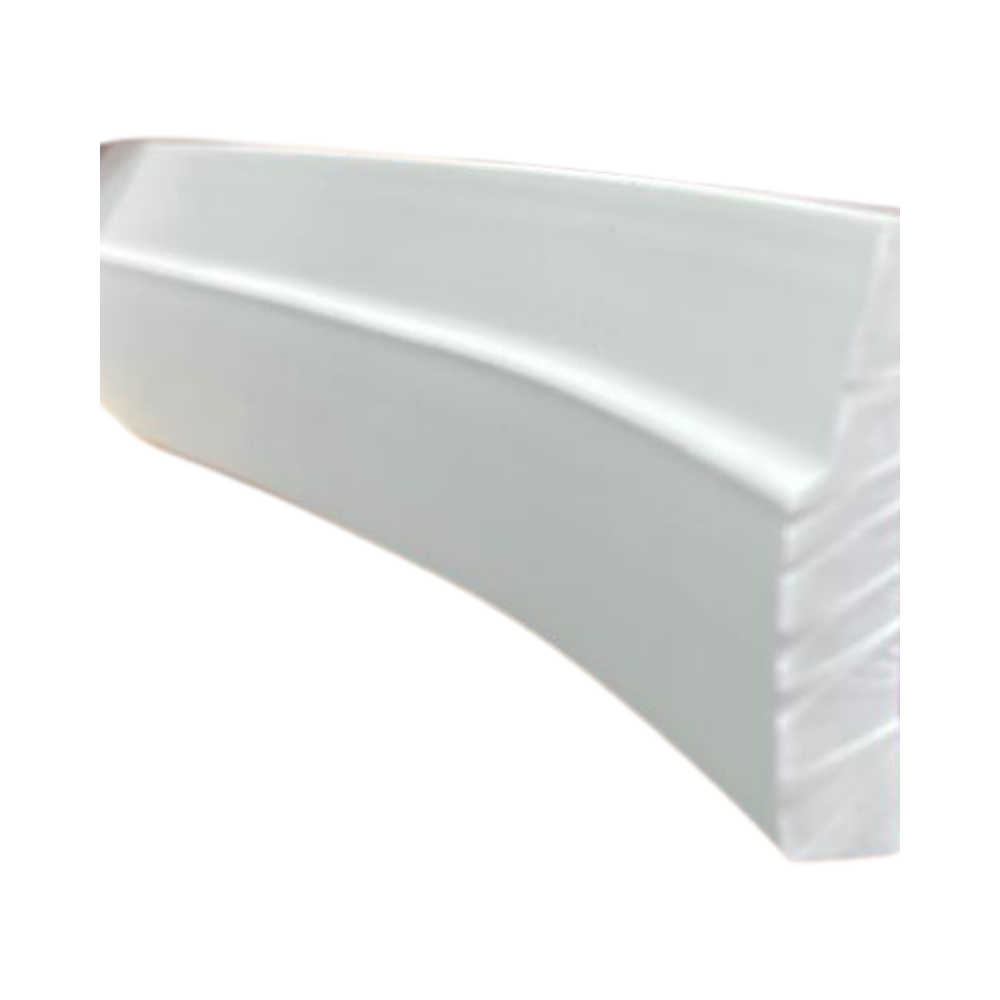 Cosmaroma - Flex Step Bevel Shoe Moulding Self Adhesive White - 1 1/4" x 1/4" - Sold per ft